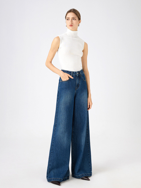 Jeans | Womens Ella Wide Leg Cropped Jeans Jeans Jeans