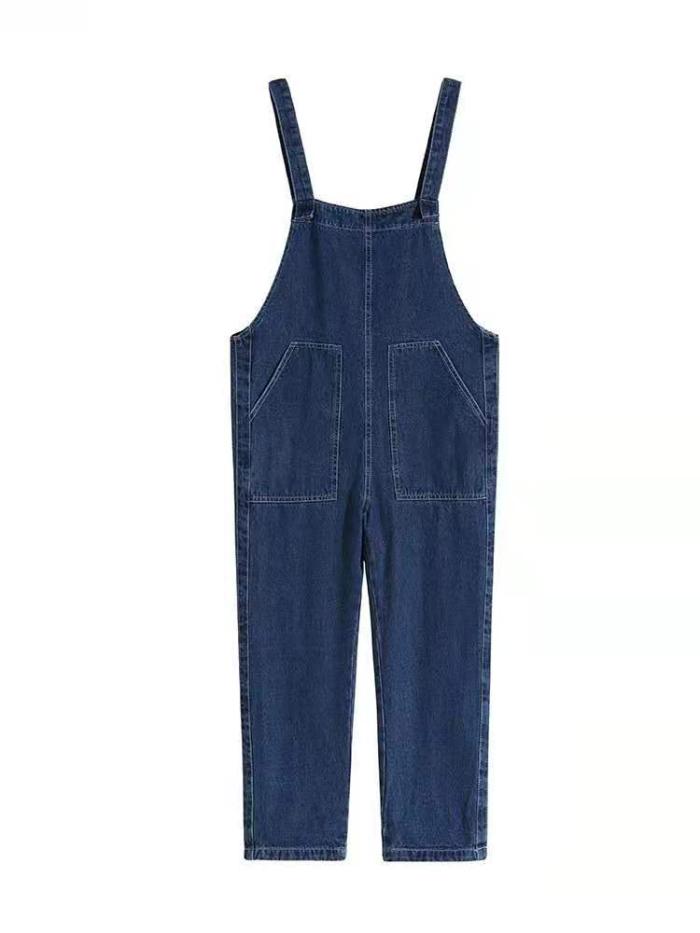 Jumpsuits | Womens Ellie Denim Cropped Dungarees Jumpsuits Jumpsuits