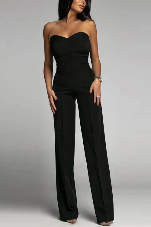 Jumpsuits | Womens Izzie Wide Leg Bandeau Jumpsuit Jumpsuits Jumpsuits