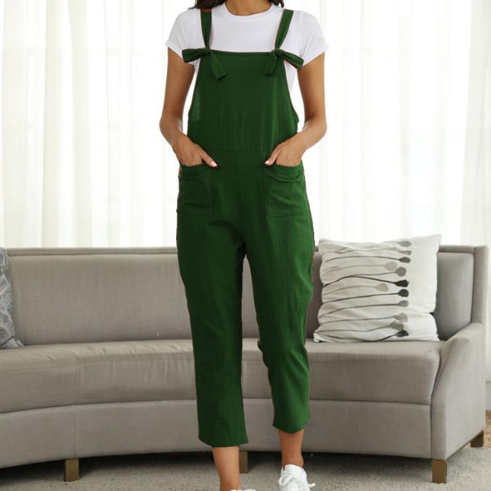 Jumpsuits | Womens Linen Summer Dungarees Jumpsuits Jumpsuits